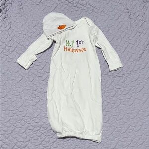White My 1st Halloween Baby Gown